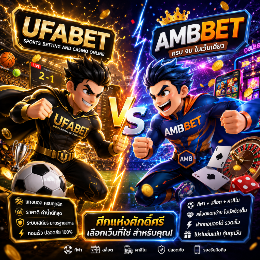 UFABET กับ AMBBET ต่างกันยังไง? เปรียบเทียบระบบแทงบอล สล็อต และคาสิโนออนไลน์ปี 2026
