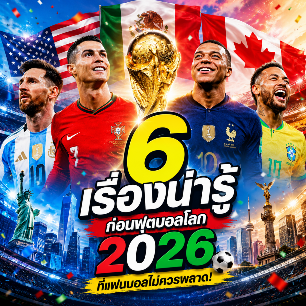 6 เรื่องน่ารู้ก่อนฟุตบอลโลก 2026 เปิดฉาก ที่แฟนบอลไม่ควรพลาด