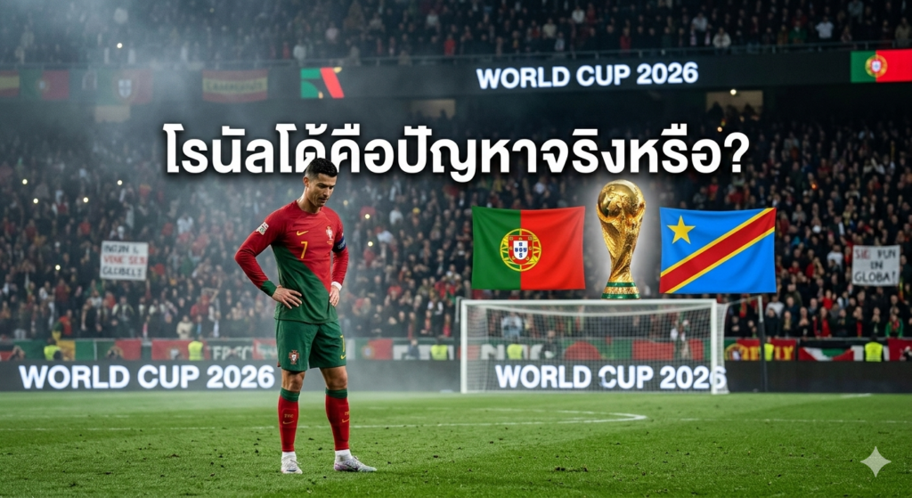 โรนัลโด้คือปัญหาจริงหรือ? เปิดเสียงจากสื่อทั่วโลกหลังโปรตุเกสสะดุดเสมอคองโก 1-1