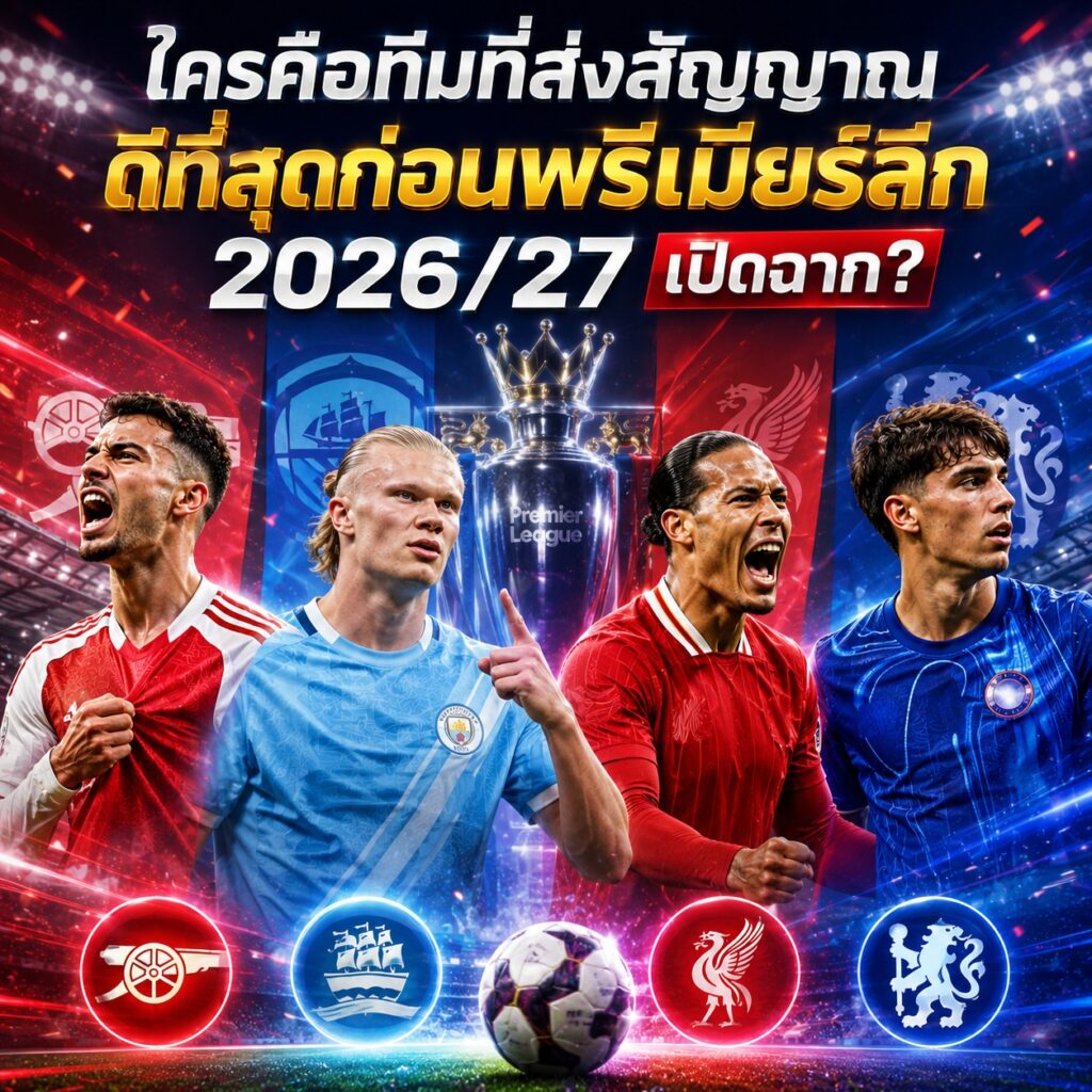 ใครคือทีมที่ส่งสัญญาณดีที่สุดก่อนพรีเมียร์ลีก 2026/27 เปิดฉาก? วิเคราะห์จากปรีซีซัน ตลาดนักเตะ และความพร้อมของแต่ละสโมสร